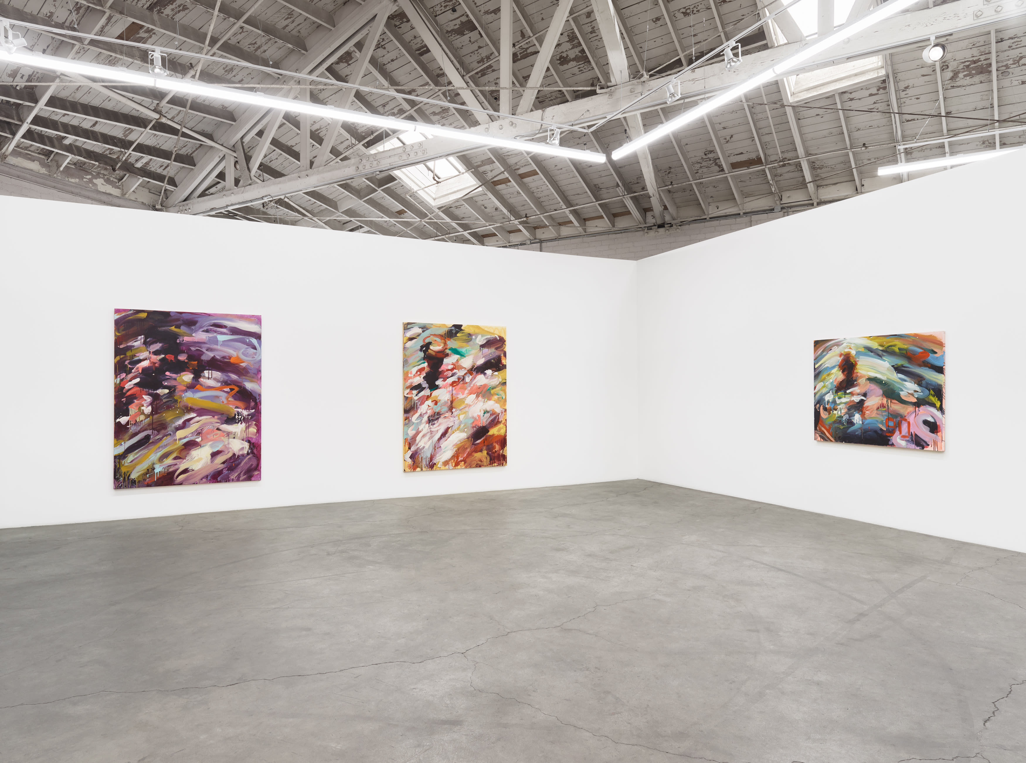 Installation images of Laura Lancaster's solo exhibition at Night Gallery, Los Angeles