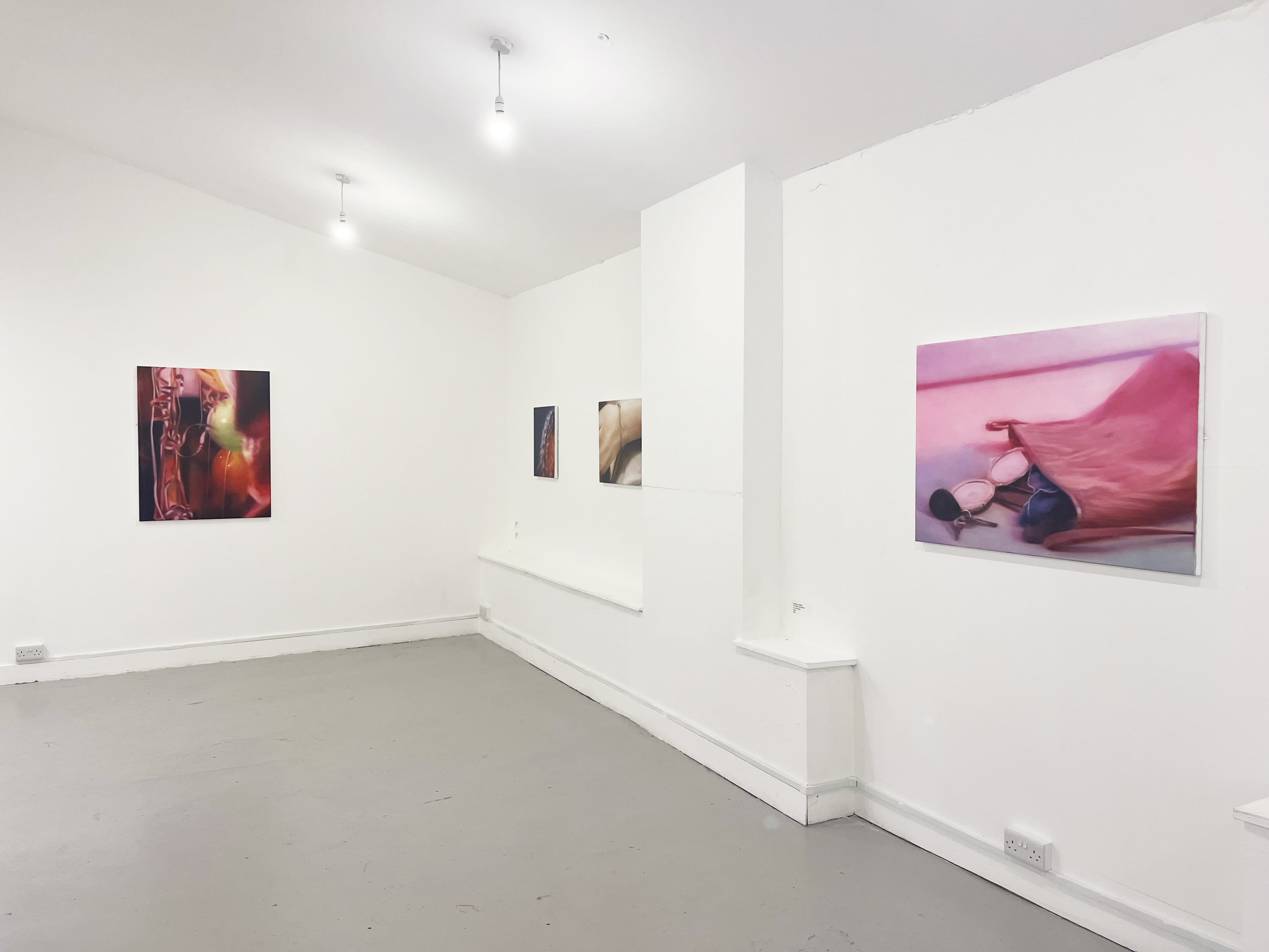 Installation images of Rachel Lancaster's exhibition at Elysium Gallery, Swansea