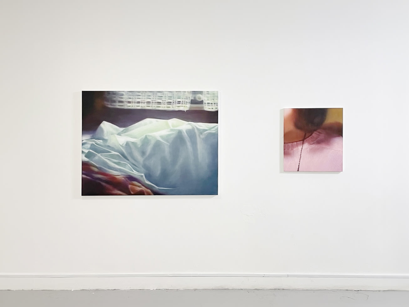 Installation images of Rachel Lancaster's exhibition at Elysium Gallery, Swansea
