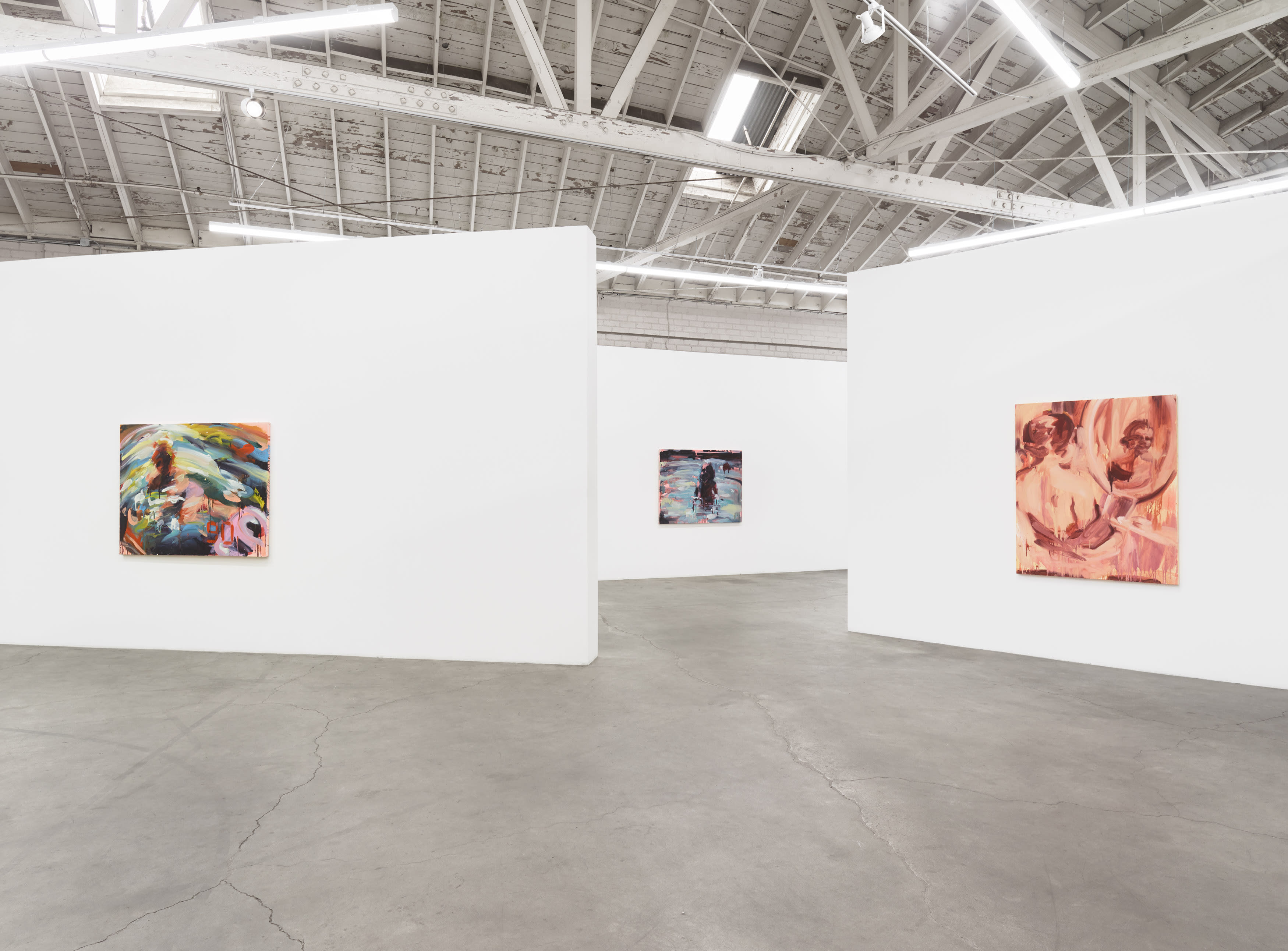 Installation images of Laura Lancaster's solo exhibition at Night Gallery, Los Angeles