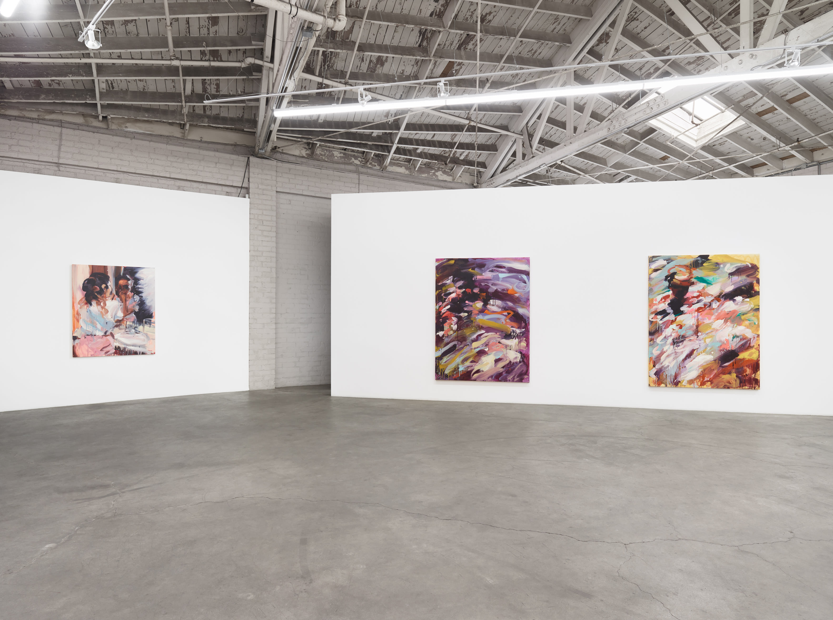 Installation images of Laura Lancaster's solo exhibition at Night Gallery, Los Angeles