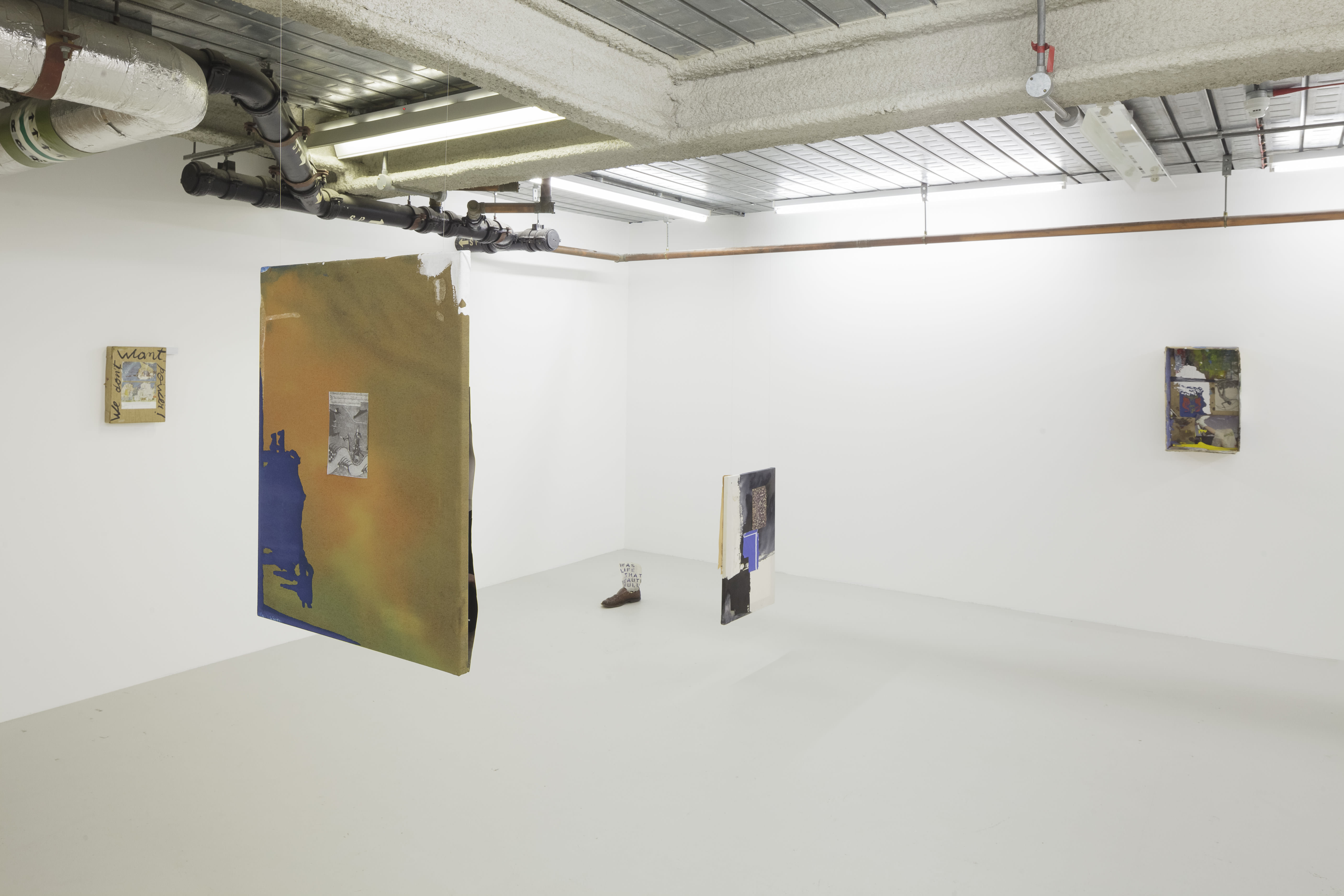 installation shots of Hugo Canoilas' exhibition at Workplace London