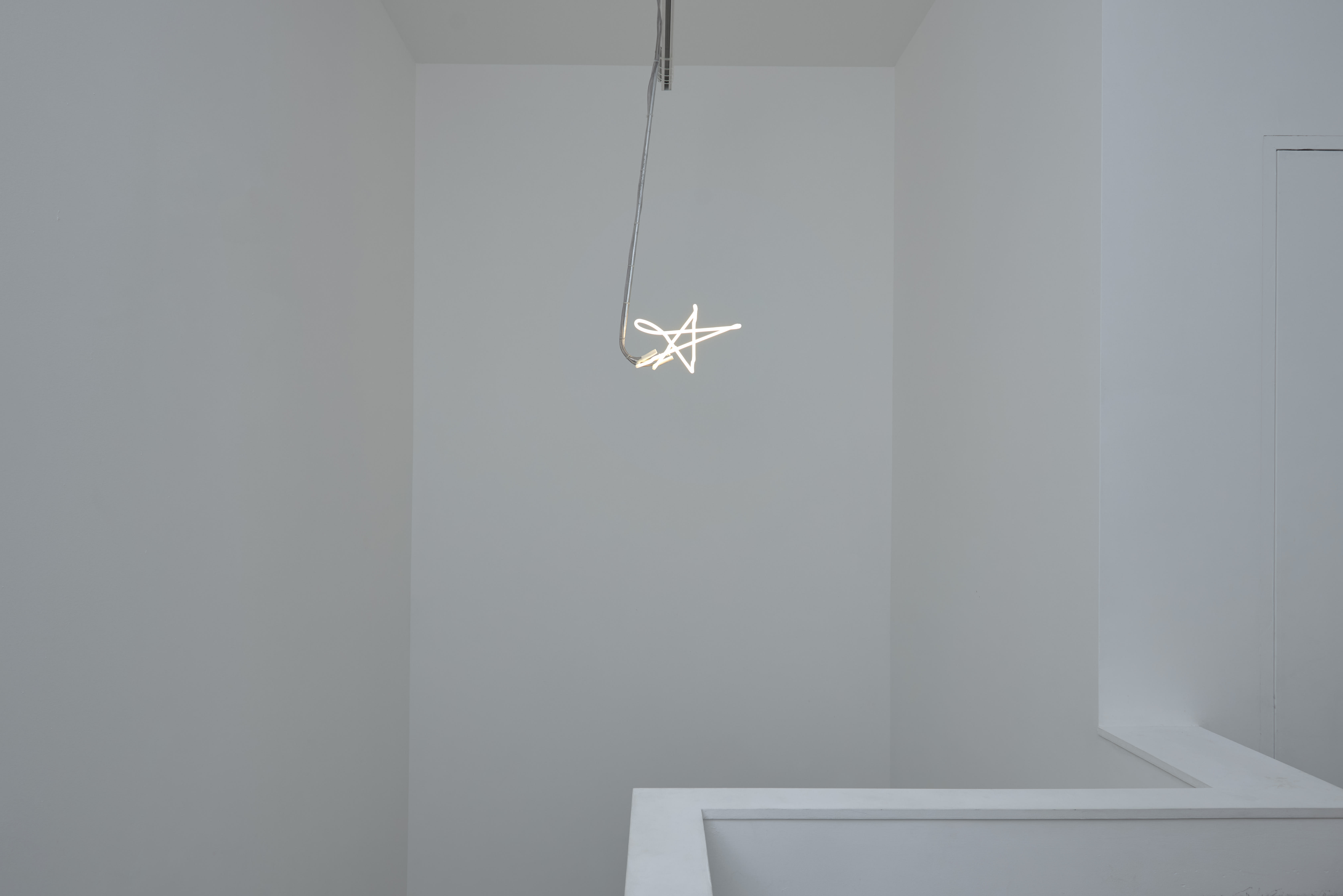 Installation images of Max Boyla's exhibition 'Crying like a fire in the sun' at Workplace, London. 