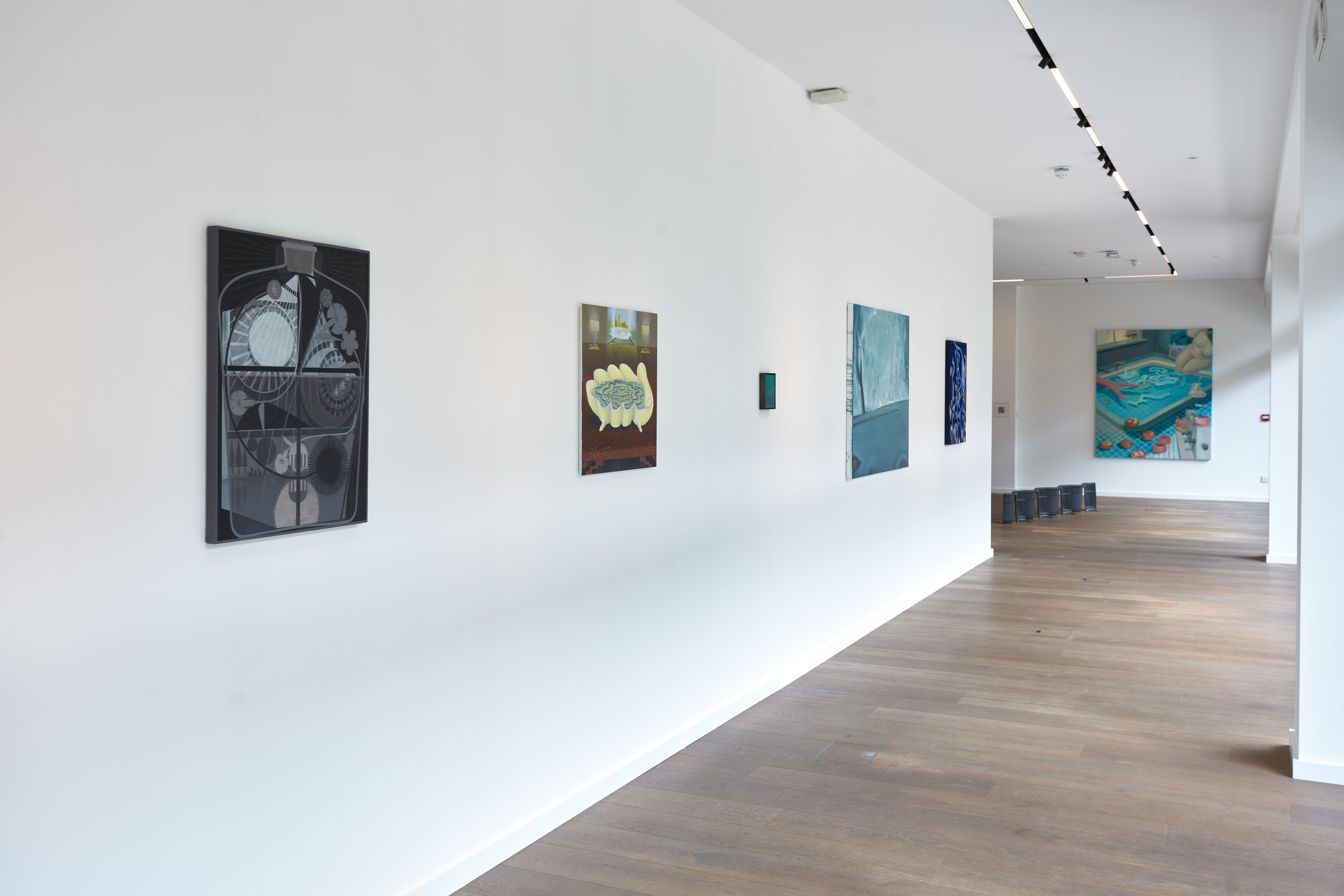 Installation photographs of 'This is Water' a group exhibition at Workplace | London