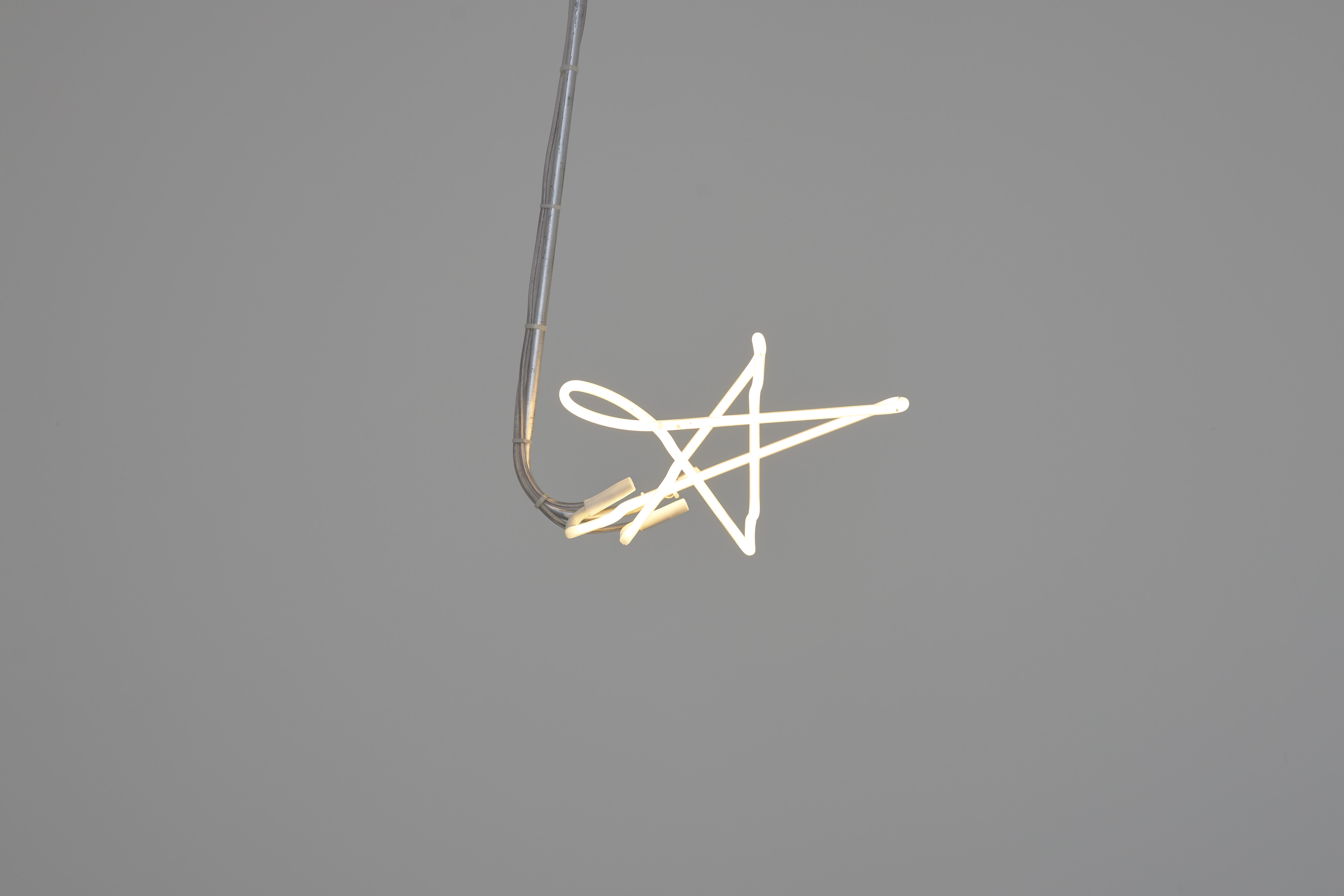 Installation images of Max Boyla's exhibition 'Crying like a fire in the sun' at Workplace, London. 