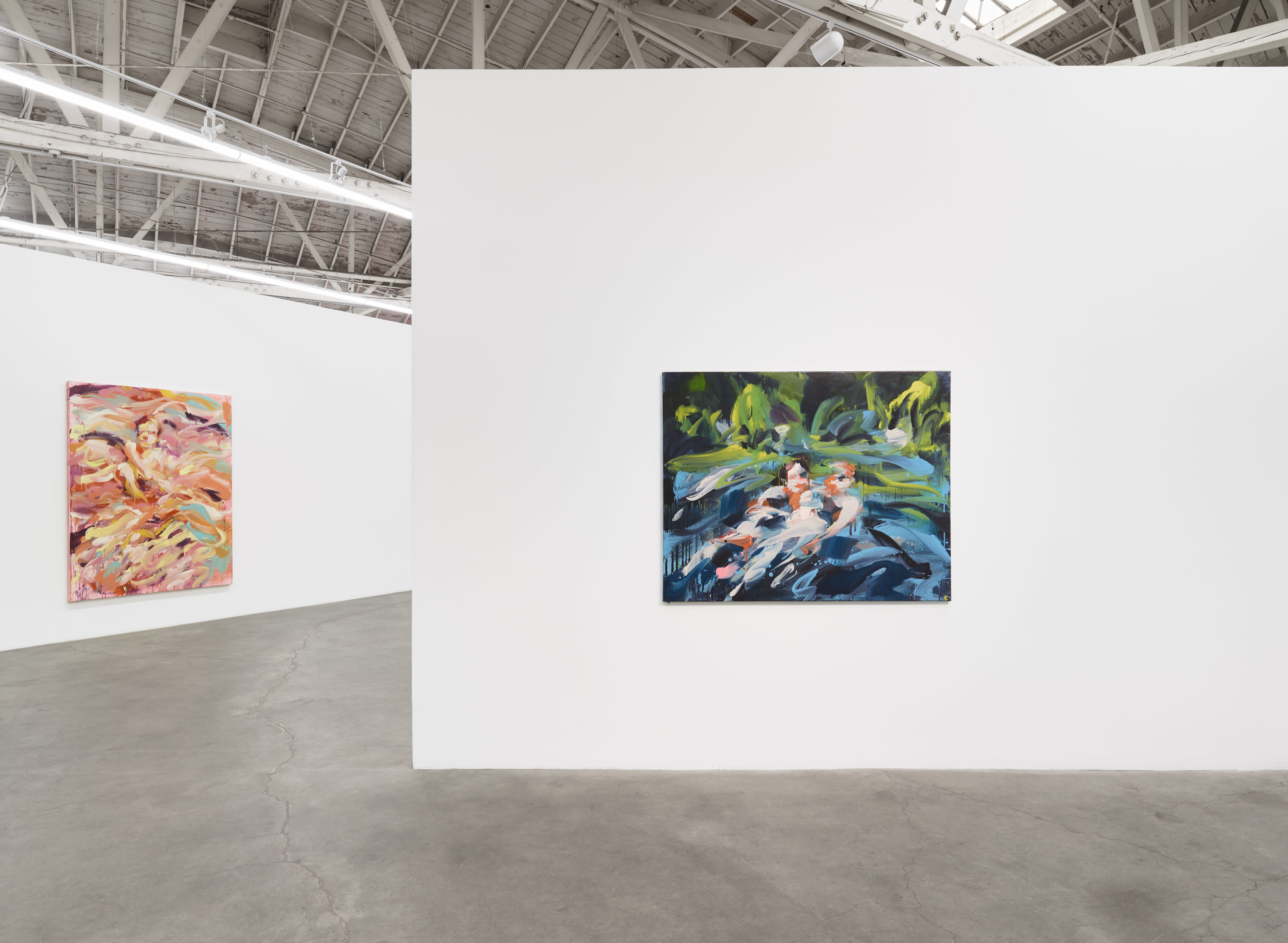 Installation images of Laura Lancaster's solo exhibition at Night Gallery, Los Angeles