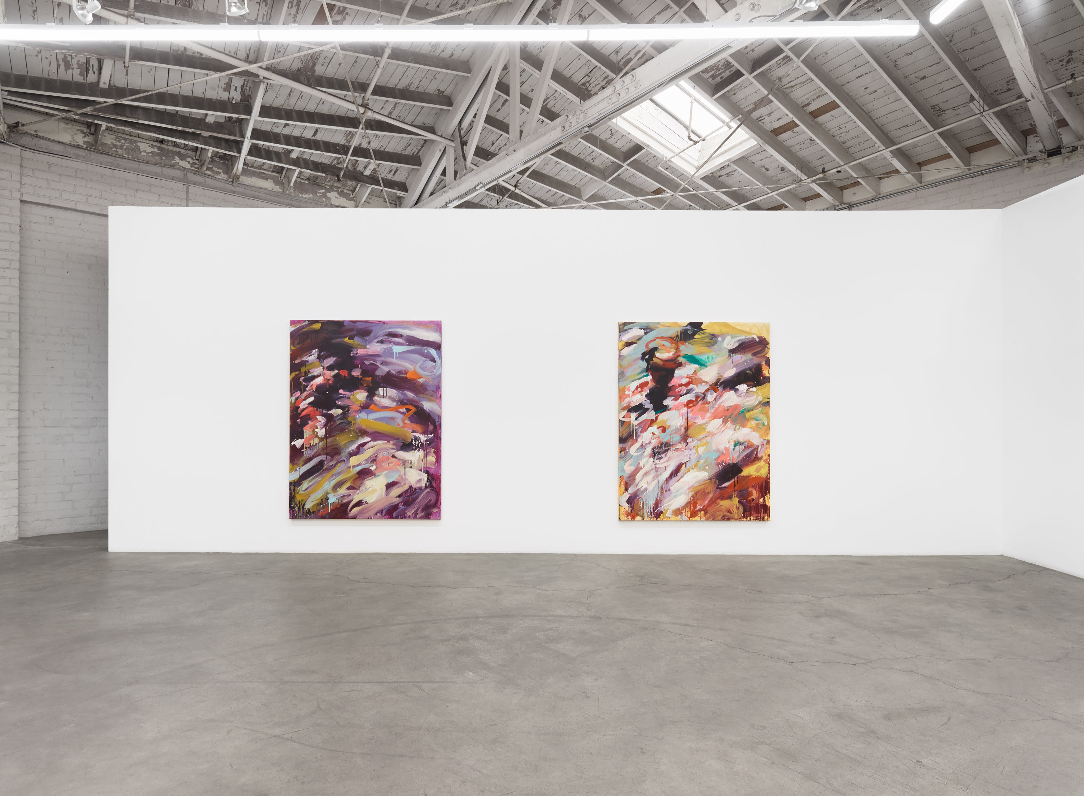 Installation images of Laura Lancaster's solo exhibition at Night Gallery, Los Angeles
