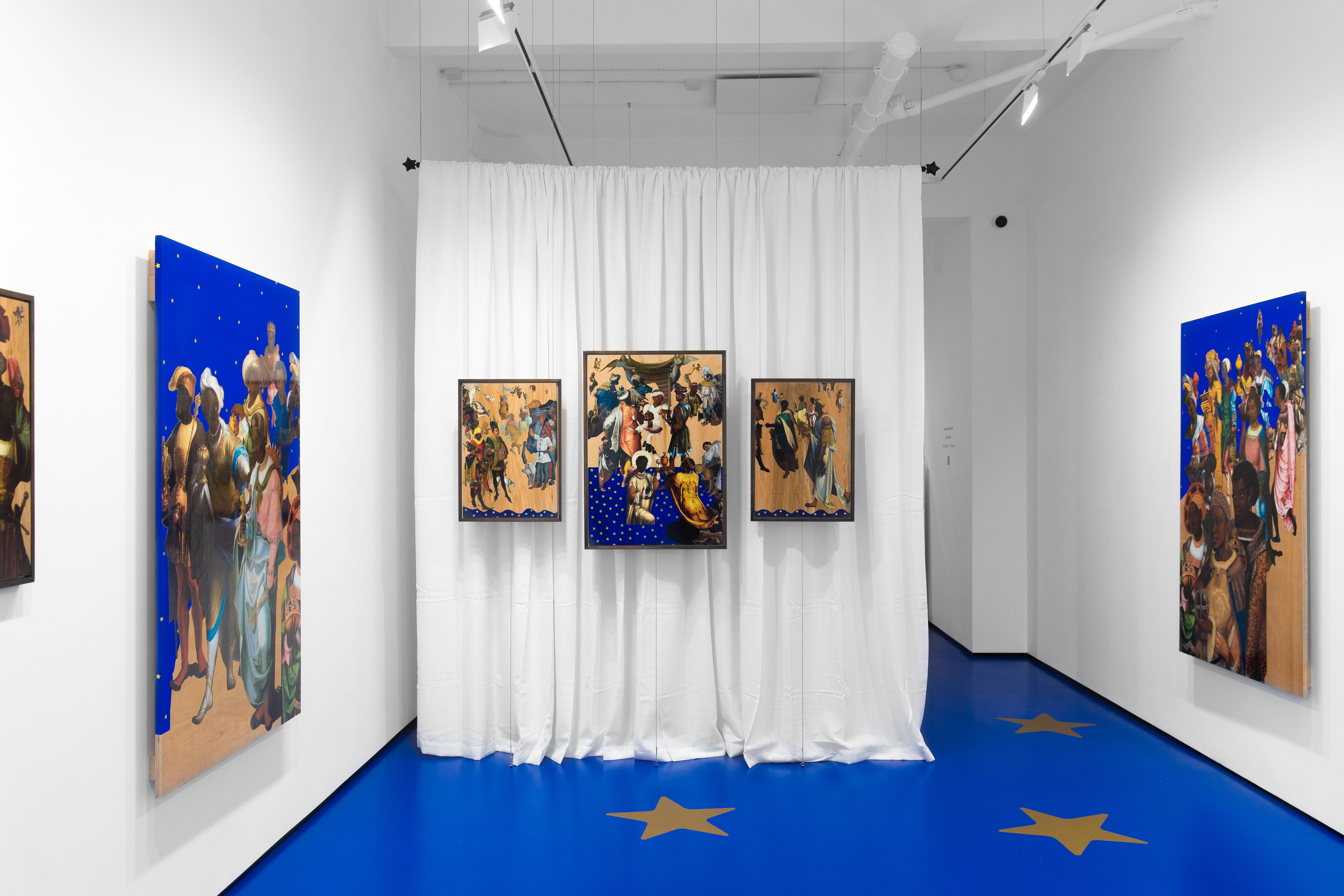 Installation photos of Rosa Johan Uddoh's exhibition 'Star Power' at Workplace | London 