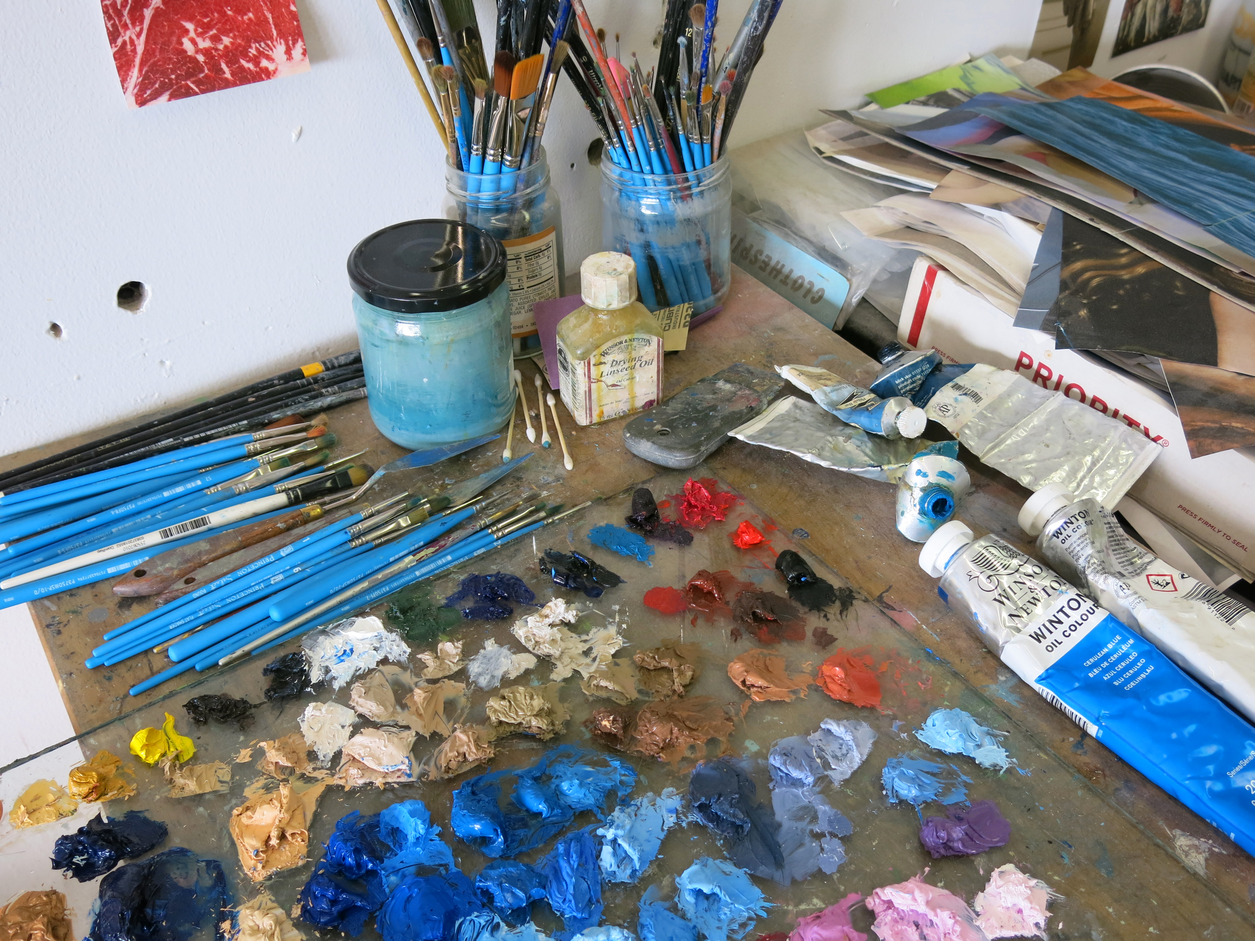 Images from Meredith Sellers' studio in Philadelphia, December 2025