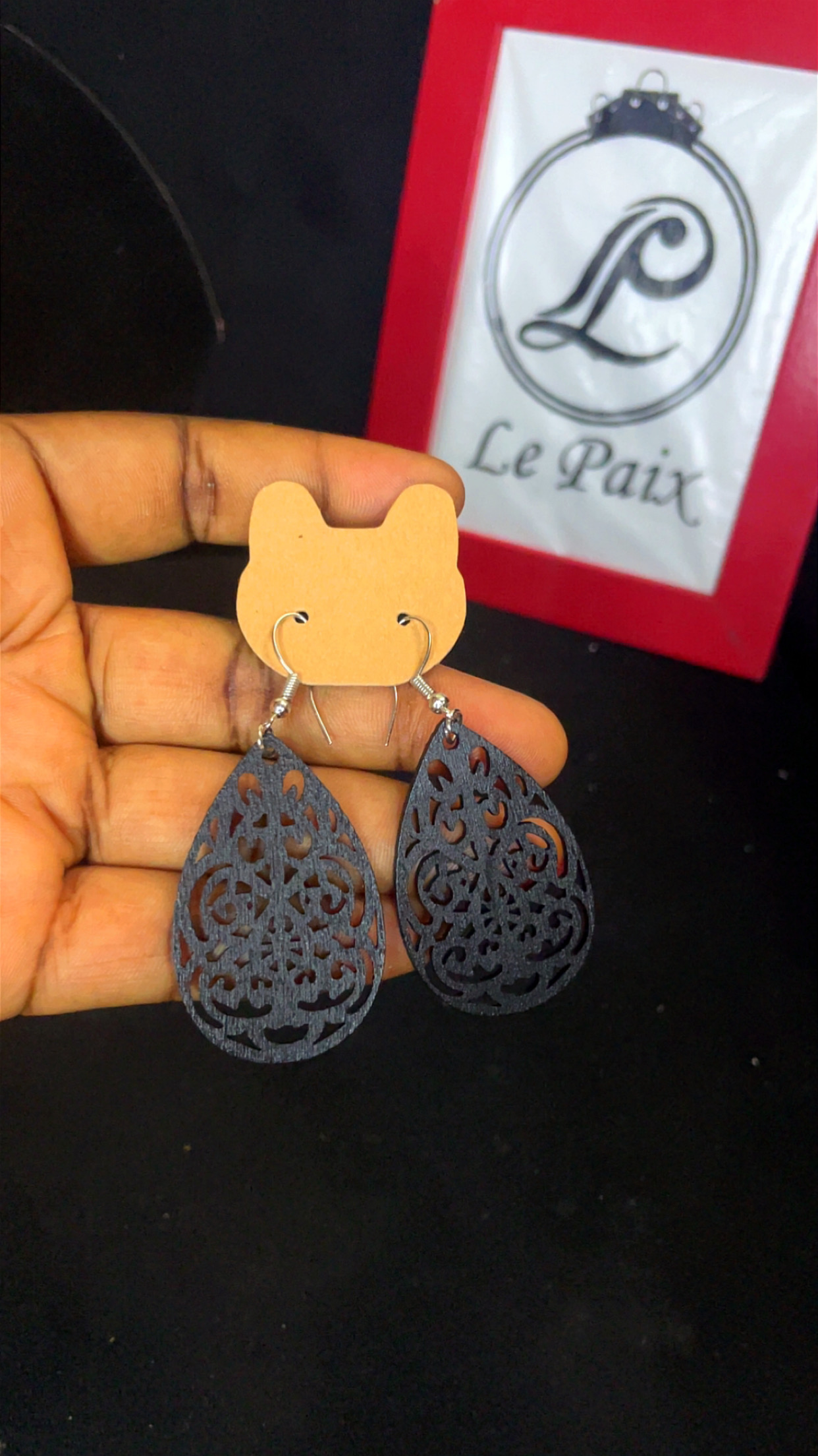 Wooden Hollow Earrings