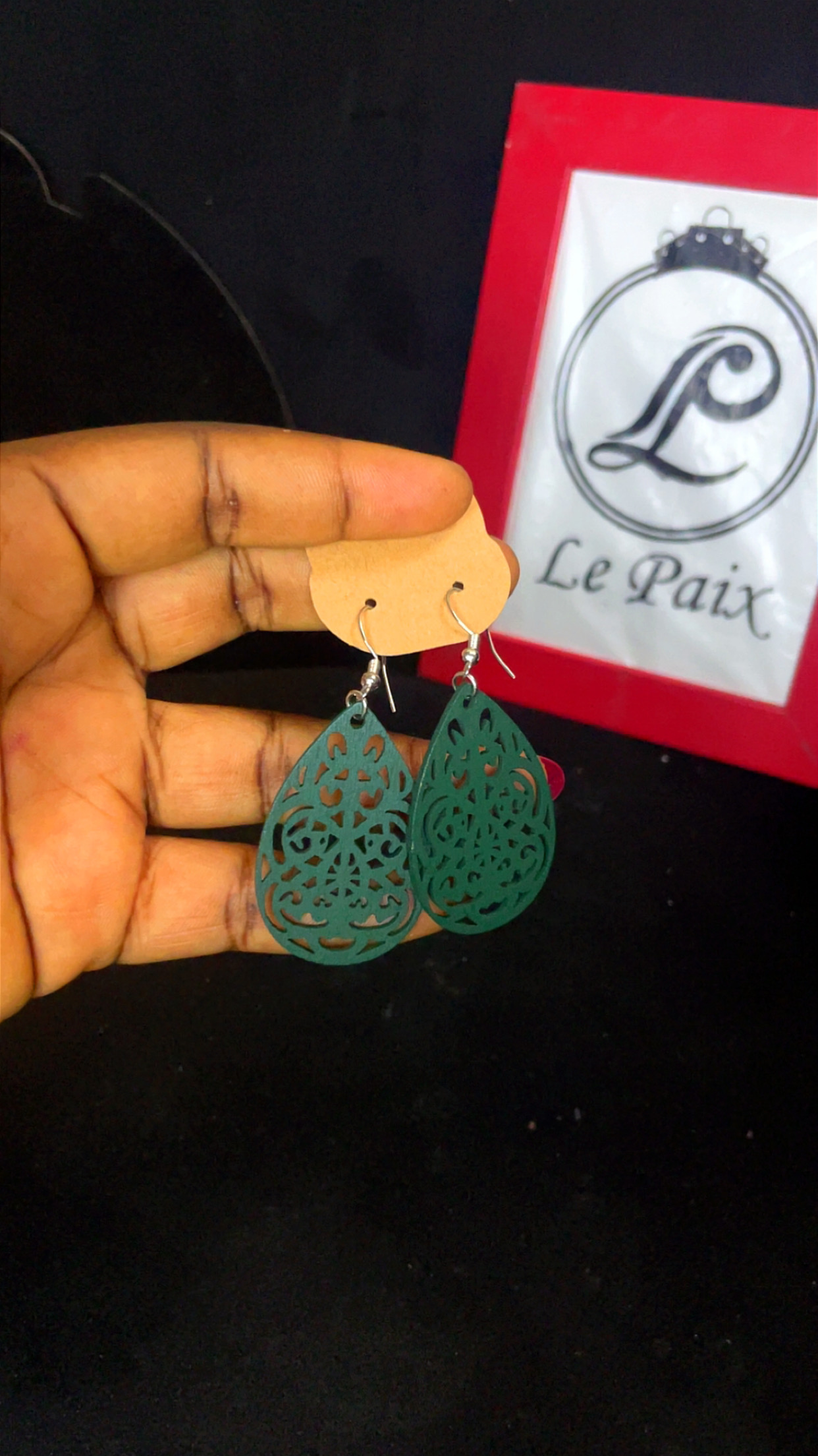 Wooden Hollow Earrings
