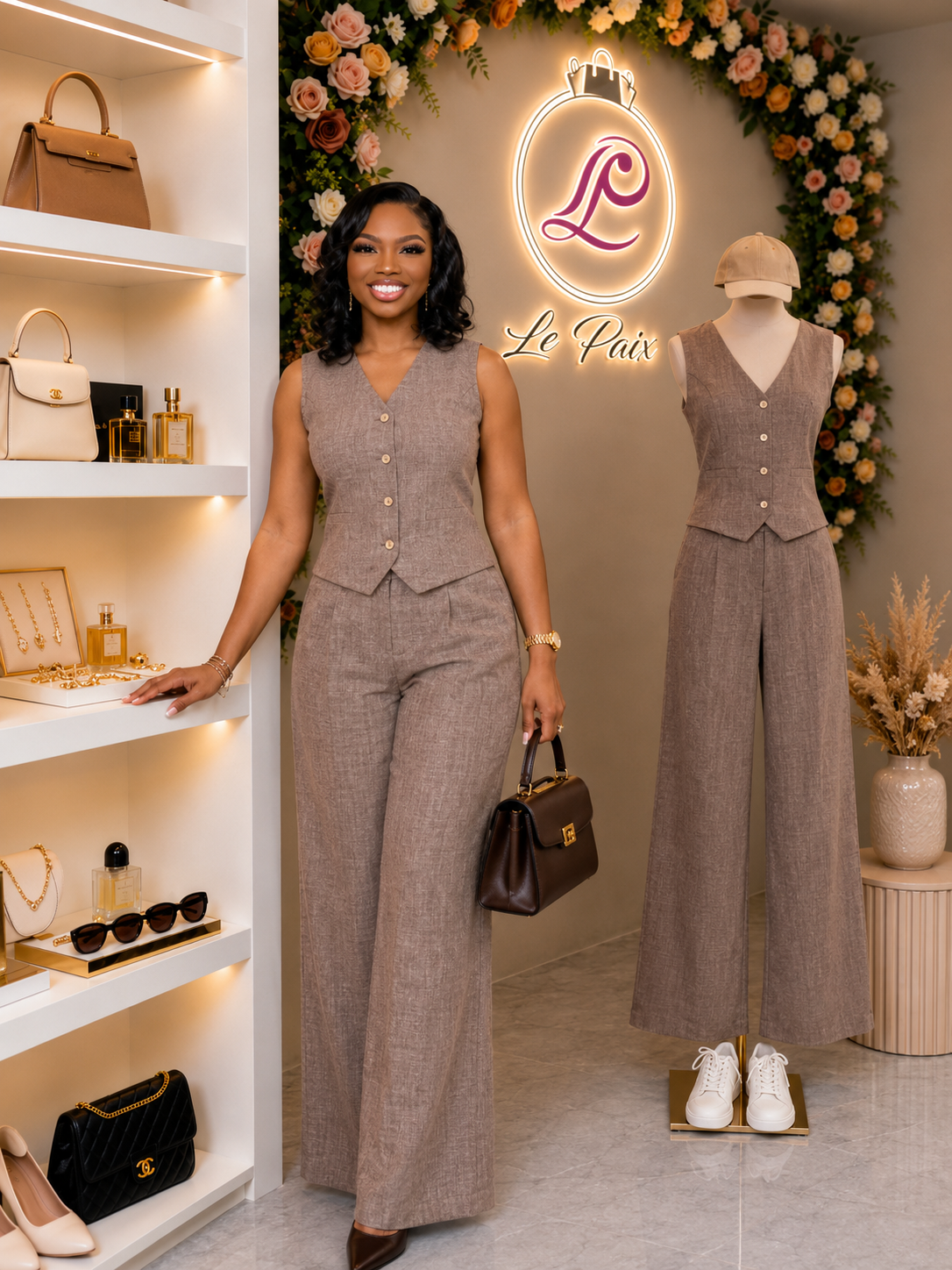 Suit Style Vest & Pant Set
