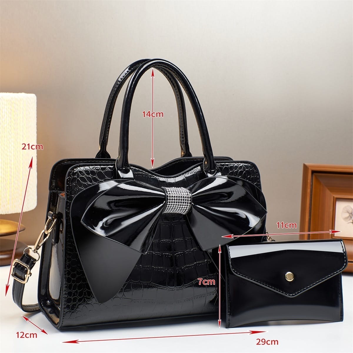 Glossy Midi Bag Set