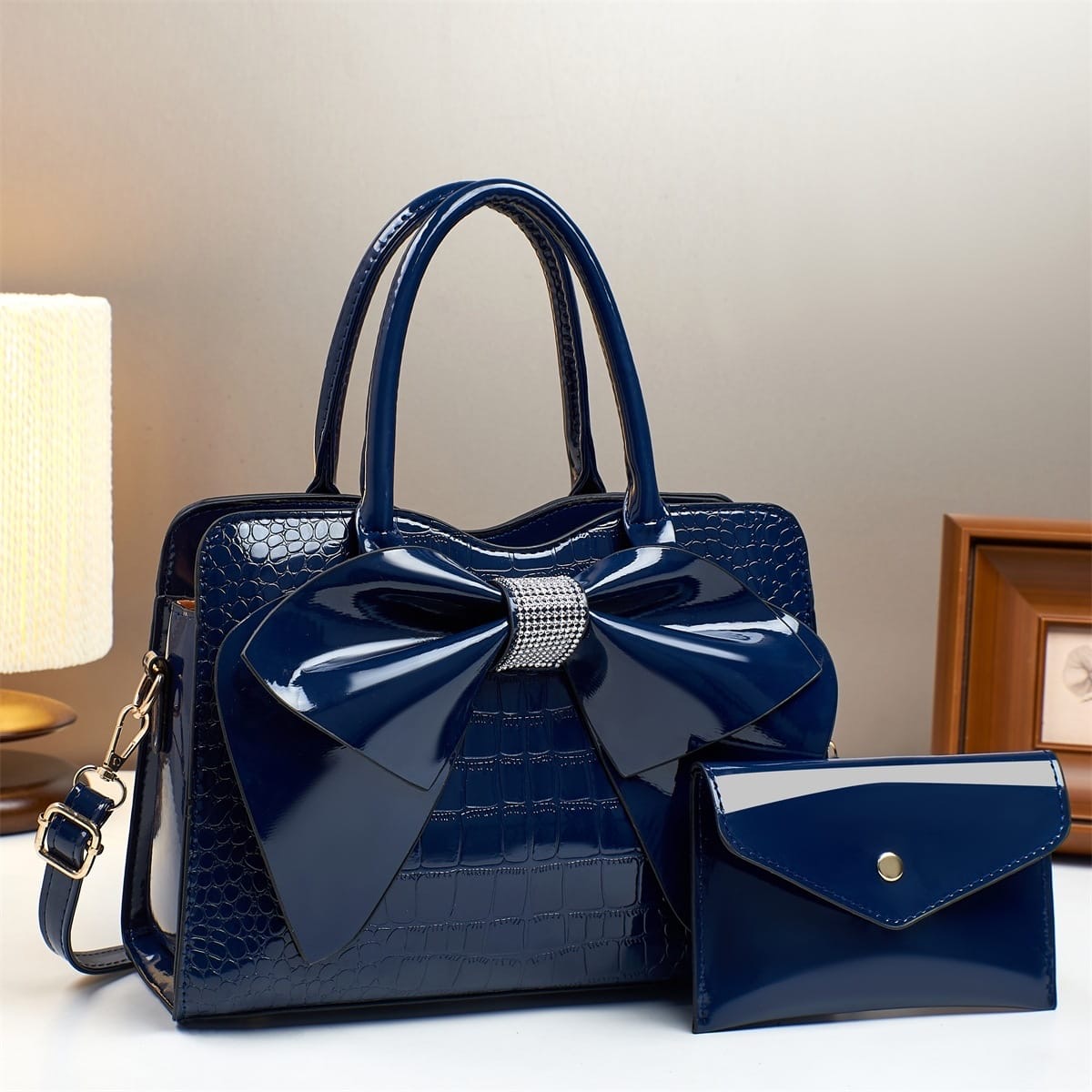 Glossy Midi Bag Set
