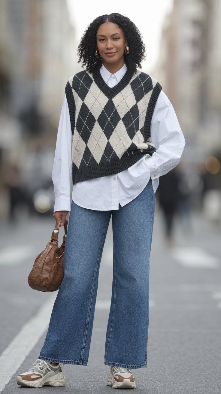 Patterned Sweat Top