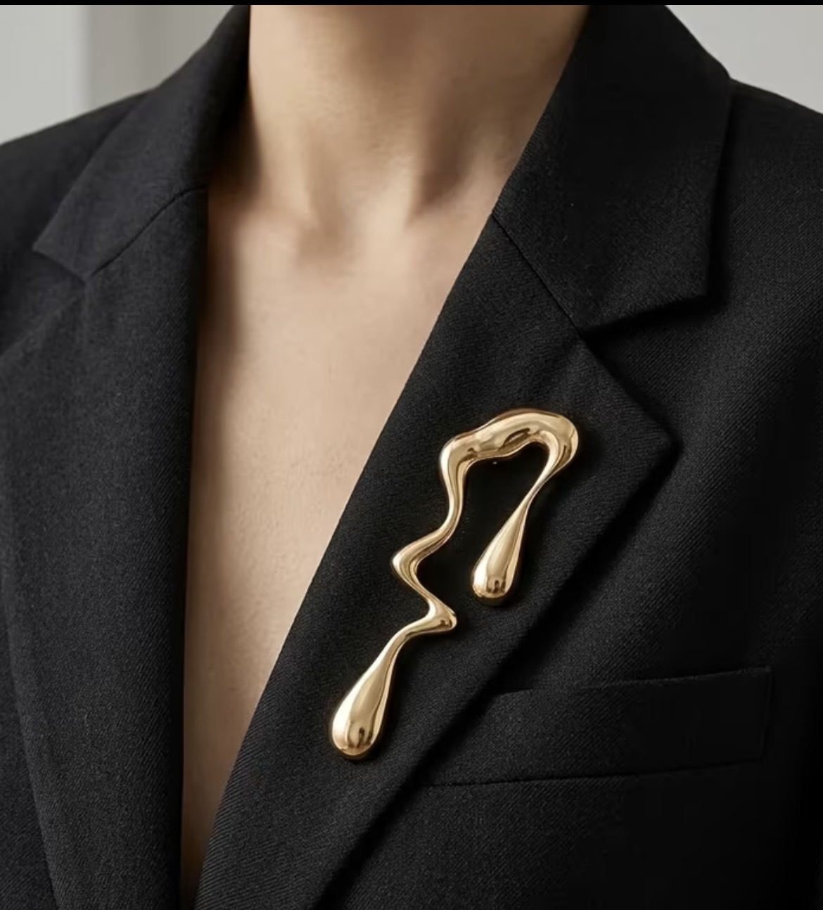 Liquid Drop Brooch