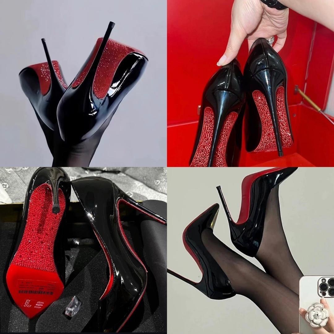 Stoned Red-Bottoms Stiletto
