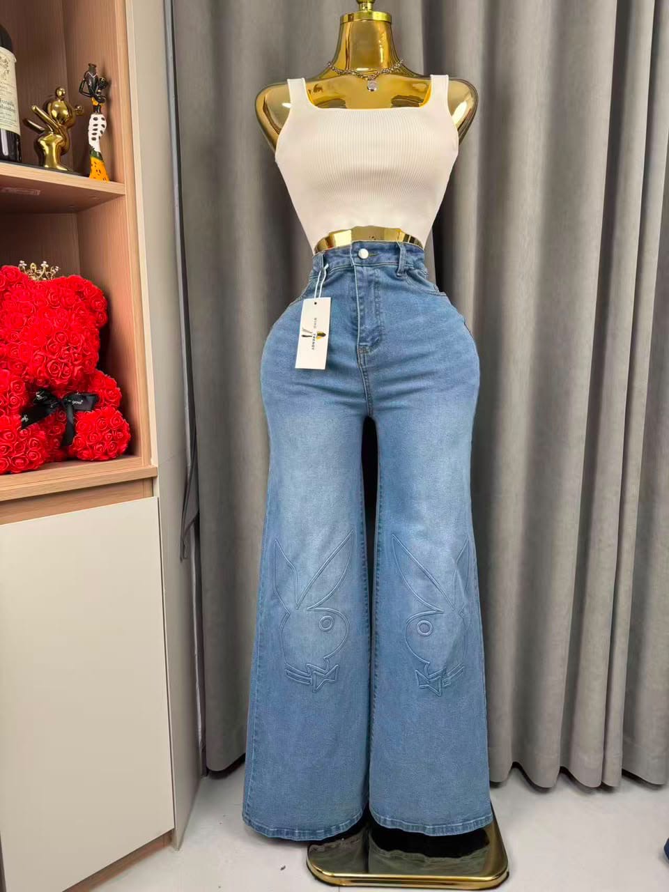 Wide Leg Stretchy Jean