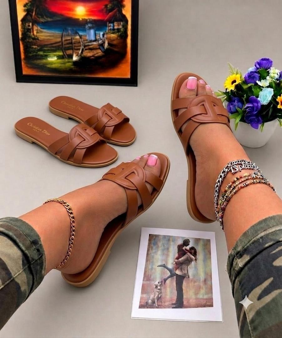 Dior Leather Slippers