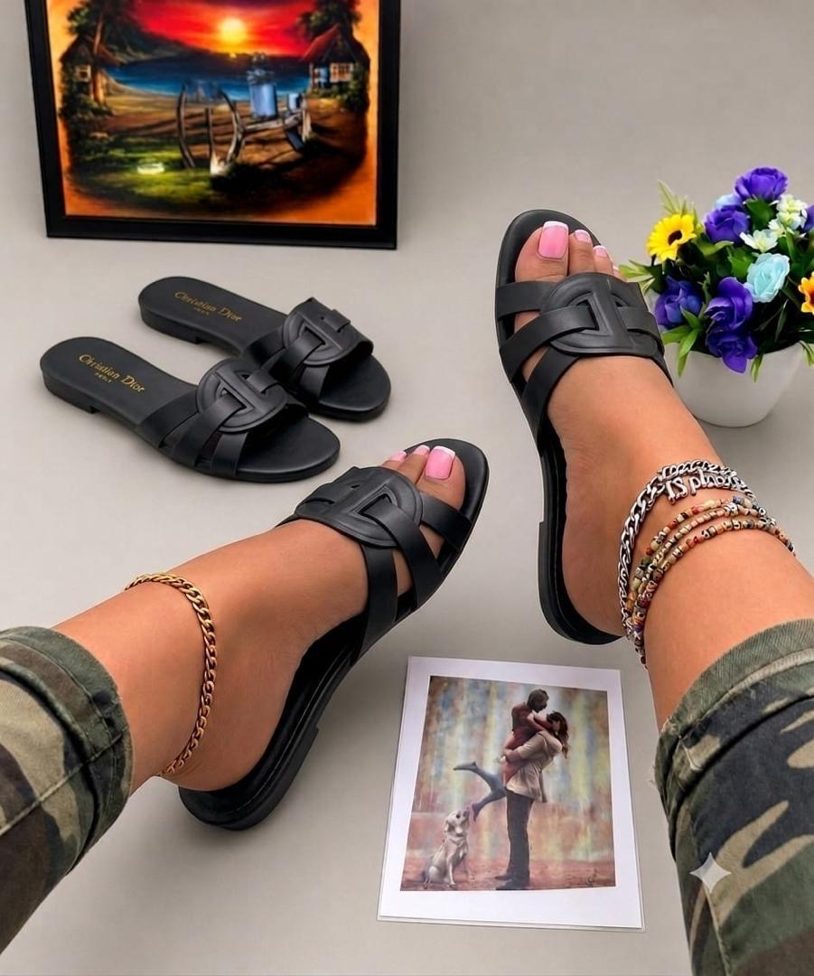 Dior Leather Slippers