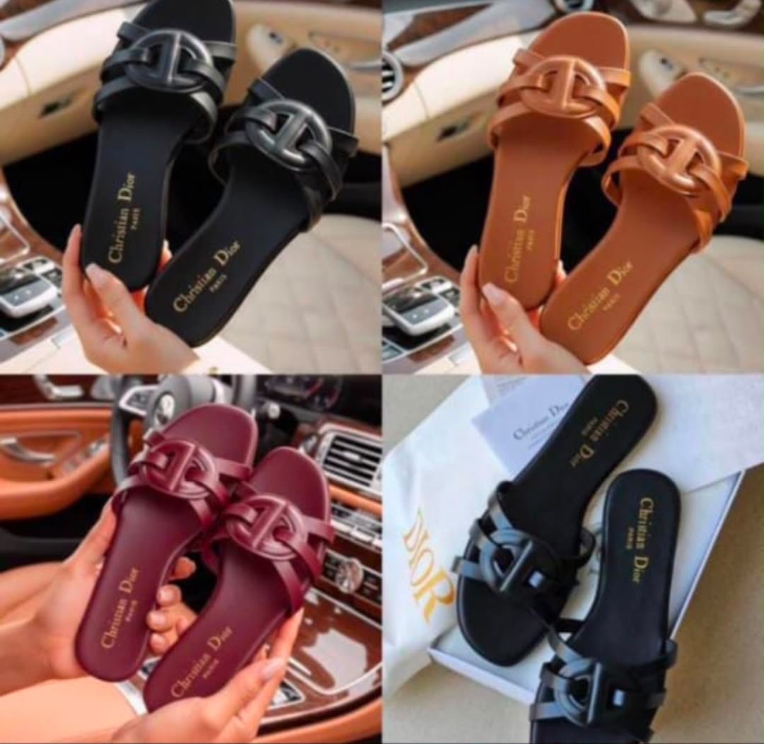 Dior Leather Slippers
