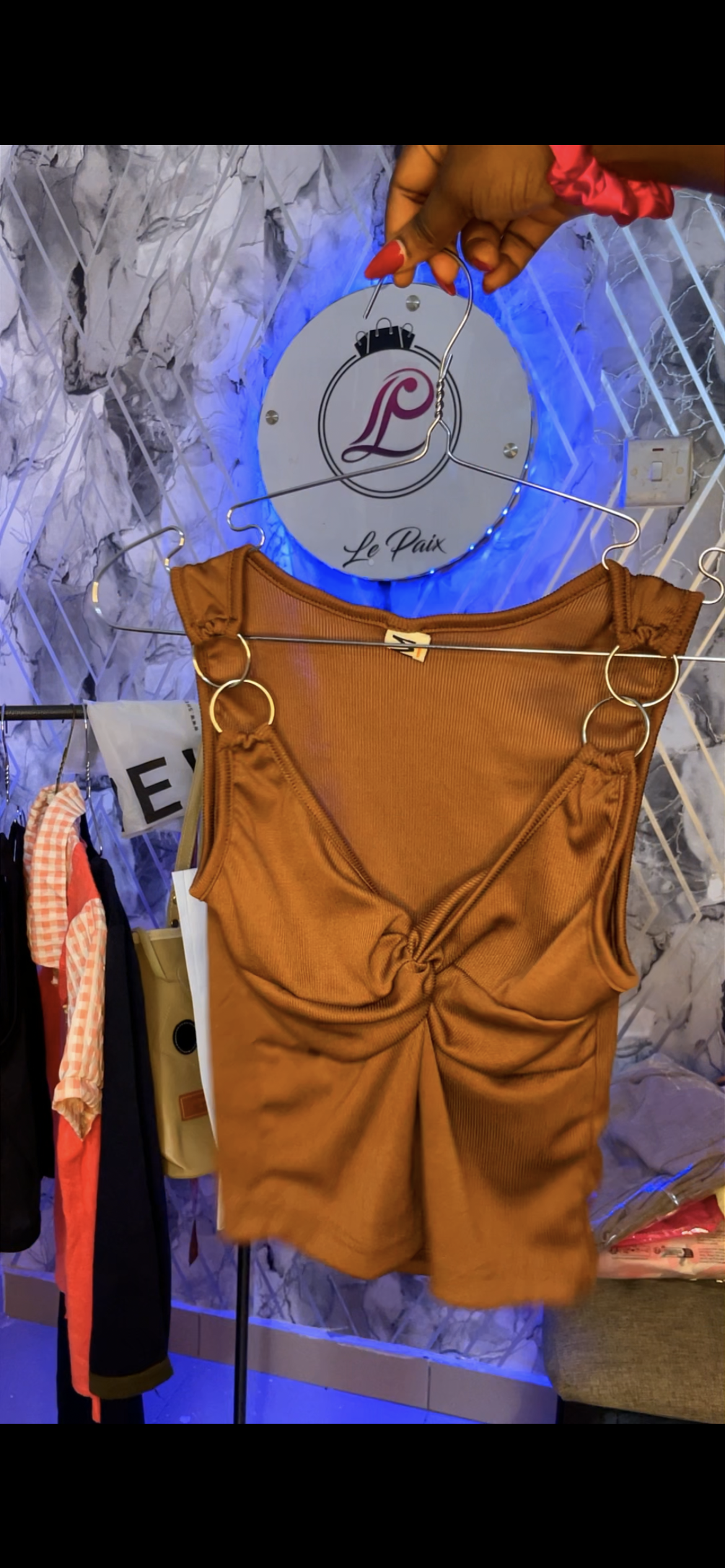 Double ring Strap Top