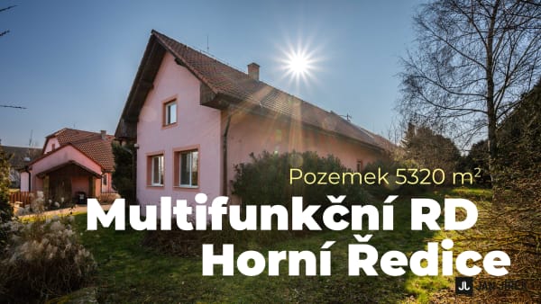 Prodej víceúčelového domu s rozsáhlými pozemky, Horní Ředice