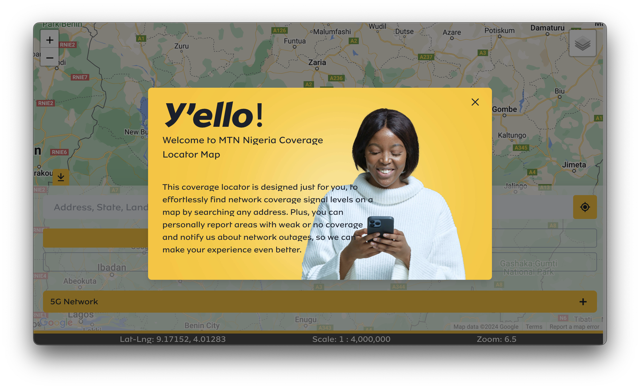 MTN Coverage Locator