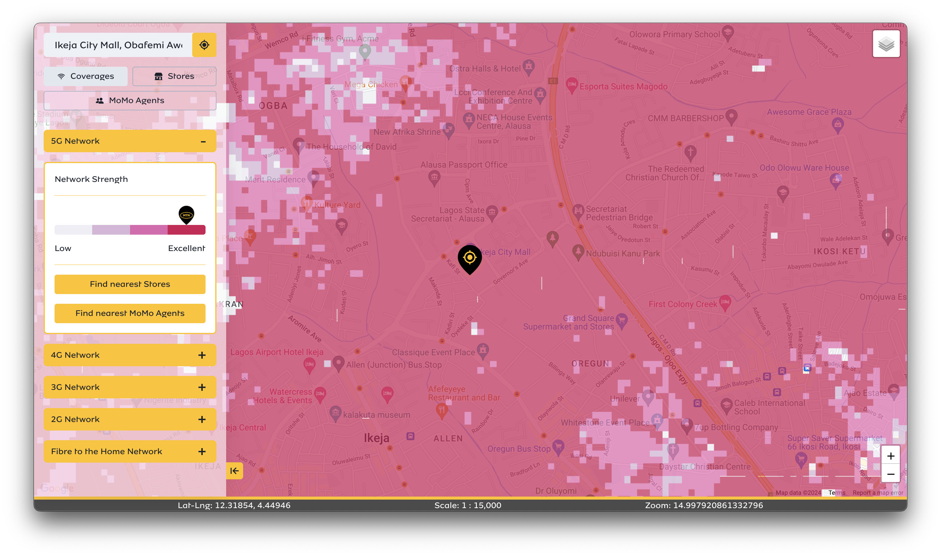 MTN Coverage Locator