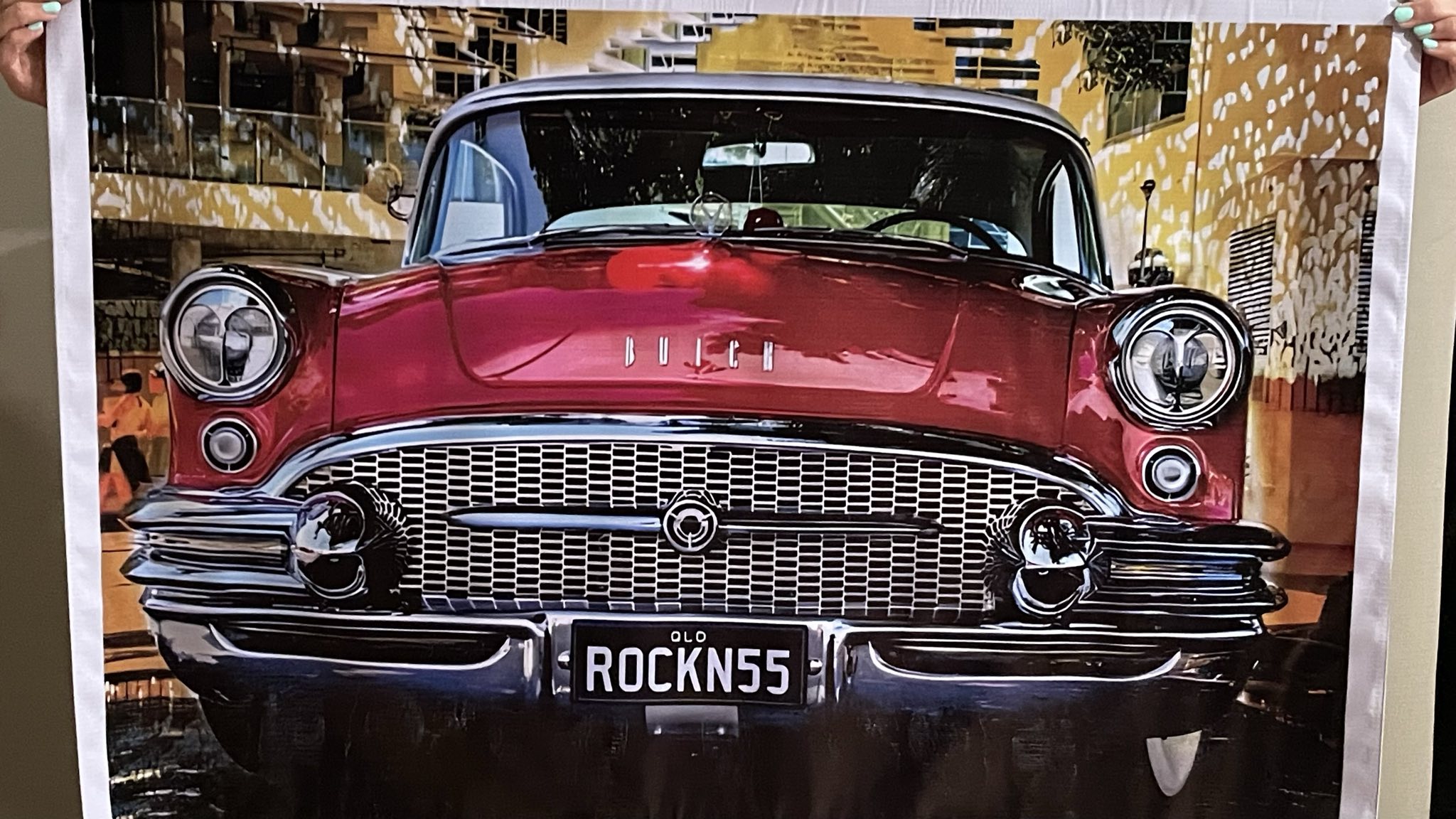 Vinyl print close-up sample