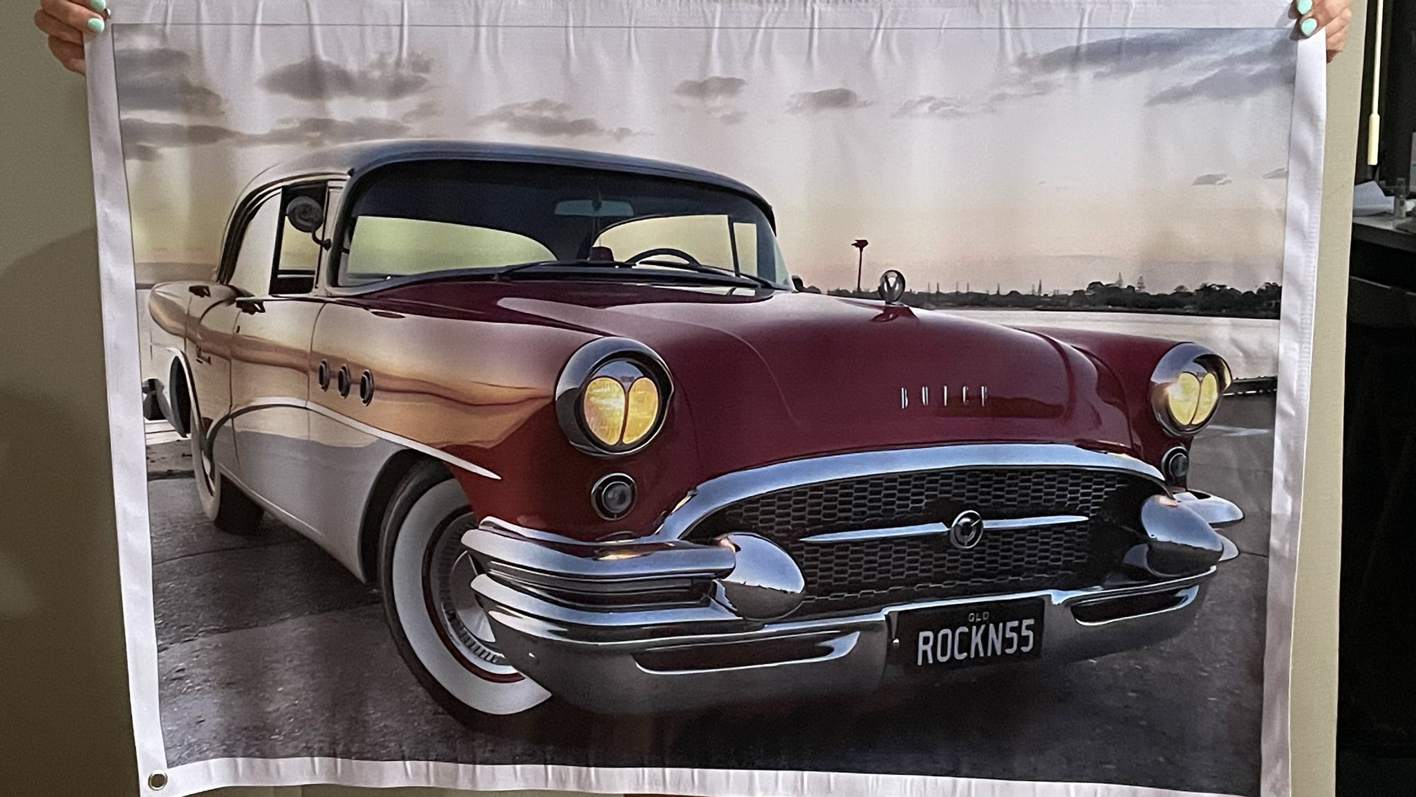 Vinyl print framed sample