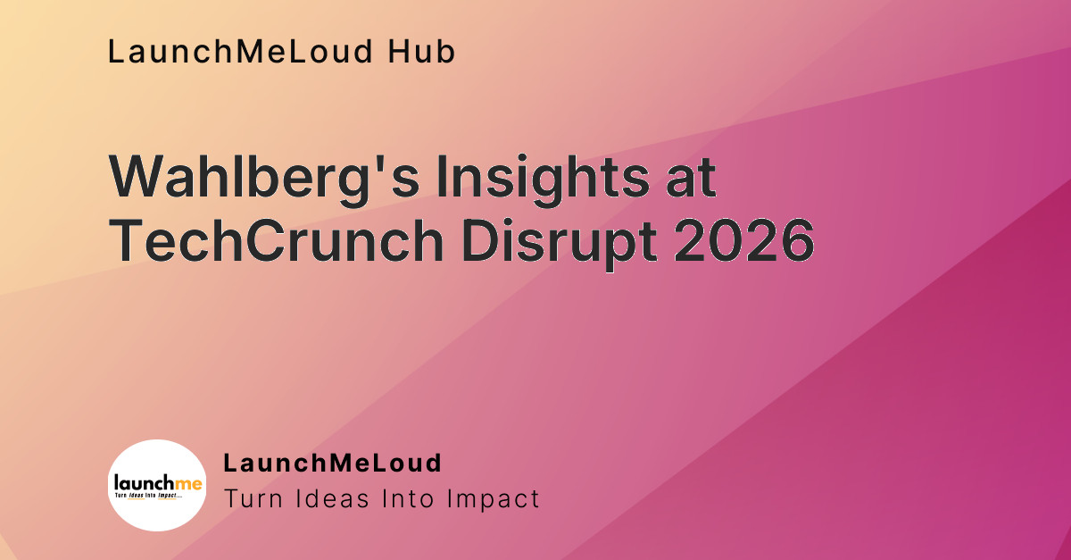 Mark Wahlberg is coming to TechCrunch Disrupt 2026, and he wants to talk about your work, not his