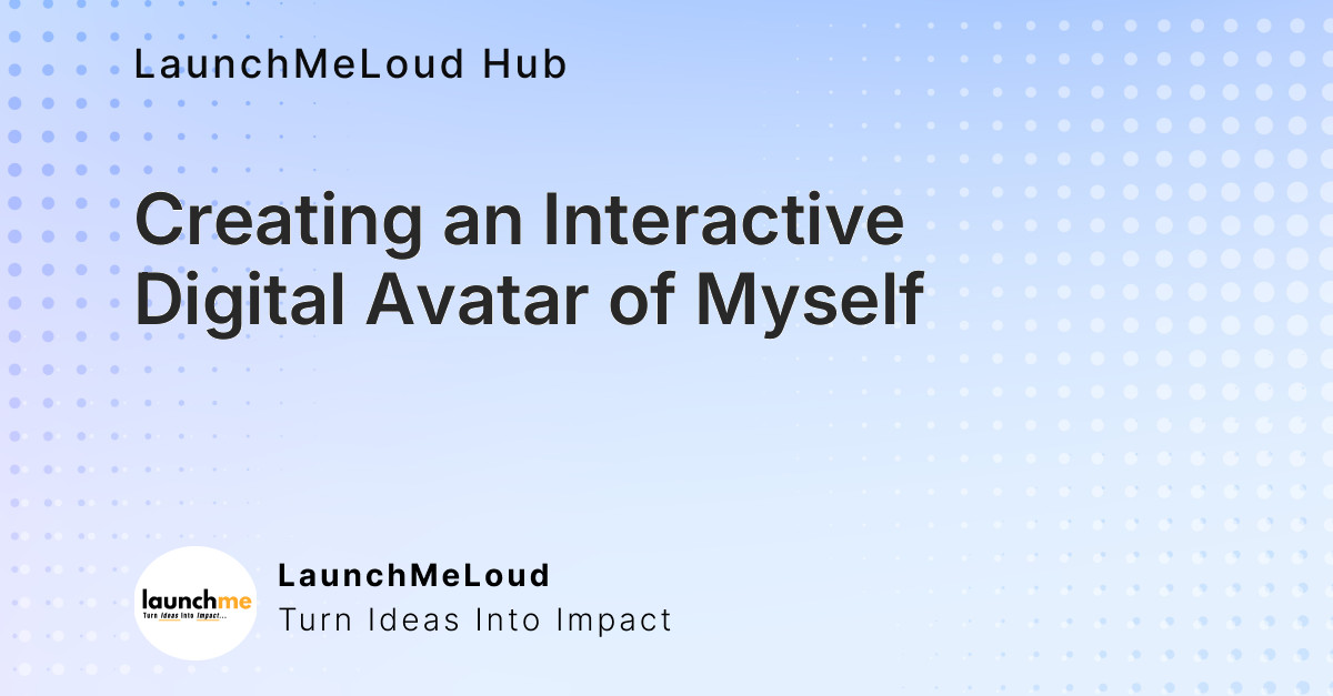 I created an interactive digital avatar of myself — and you can talk to it