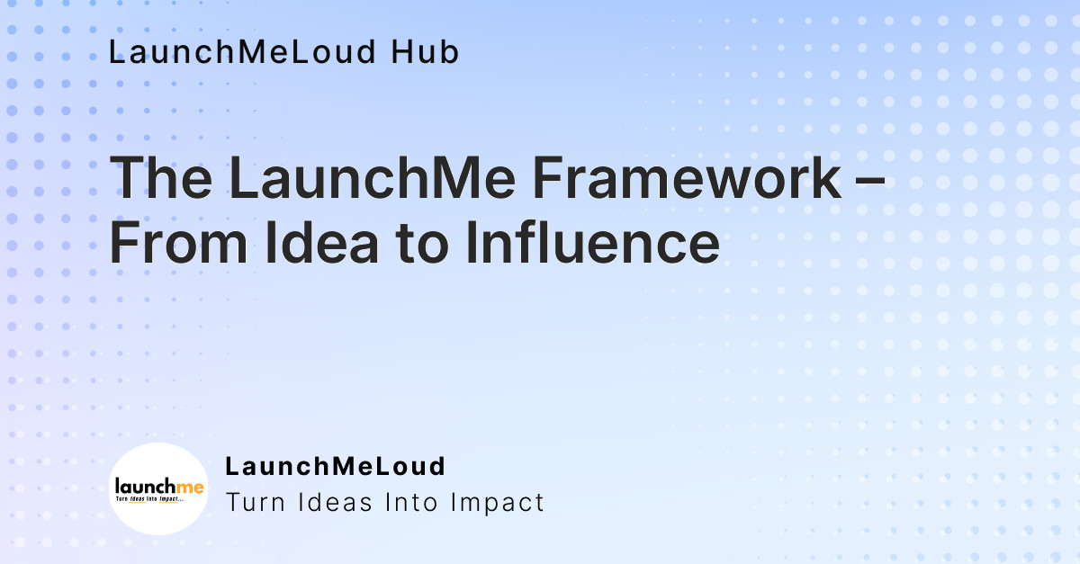 The LaunchMe Framework – From Idea to Influence