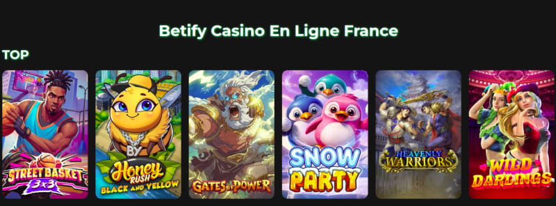 Betify Casino: casino live, roulette et blackjack, focus France