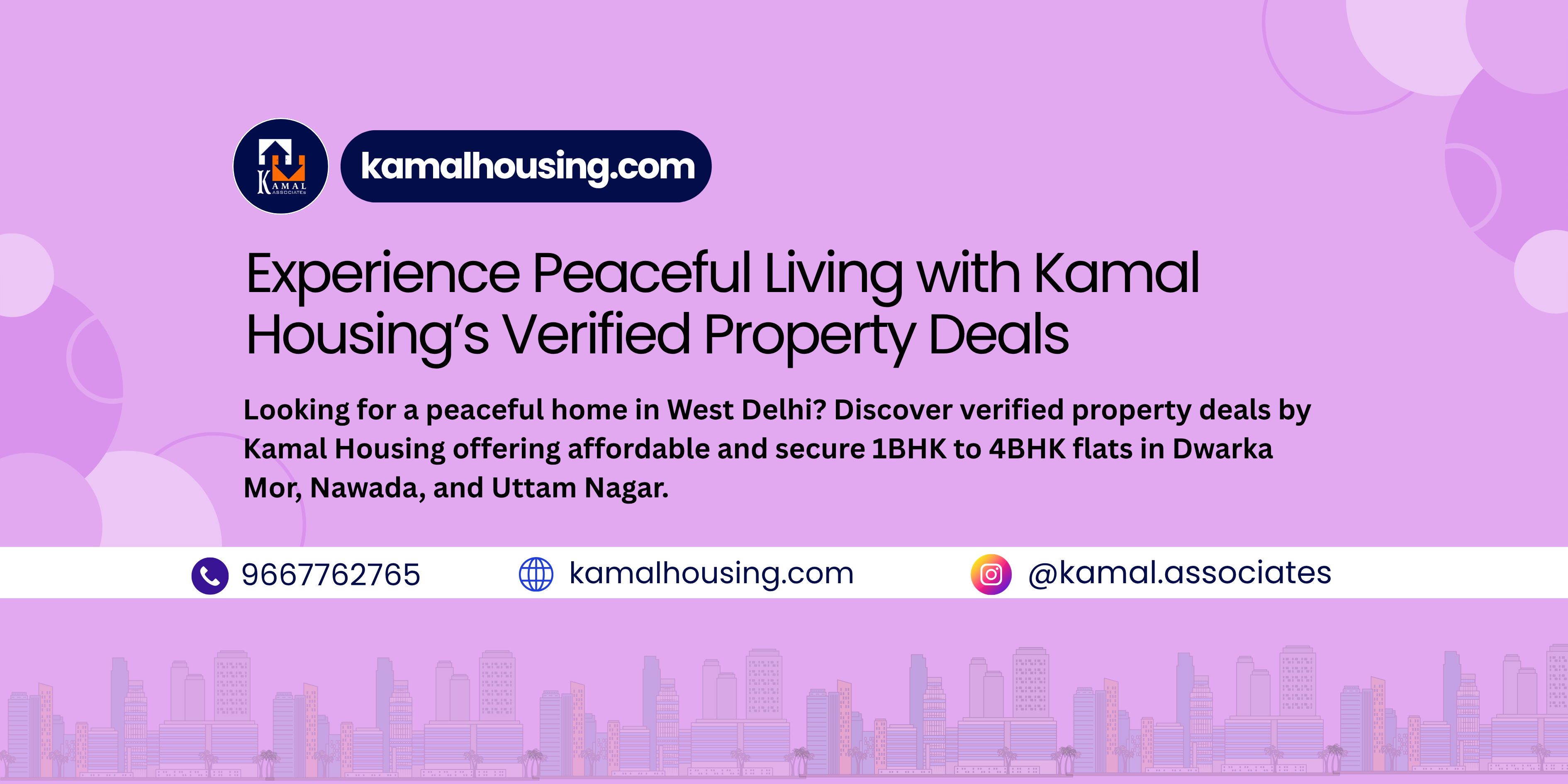 Experience Peaceful Living with Kamal Housing’s Verified Property Deals
