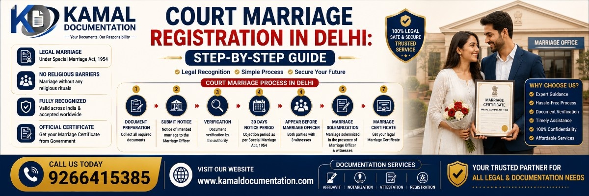 Court Marriage Registration in Delhi: Step-by-Step Guide (2026)