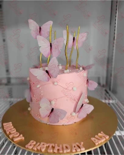 Pink Butterfly Themed Cake Faisalabad