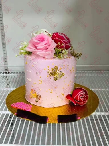 Rose Butterfly Theme Cake Faisalabad