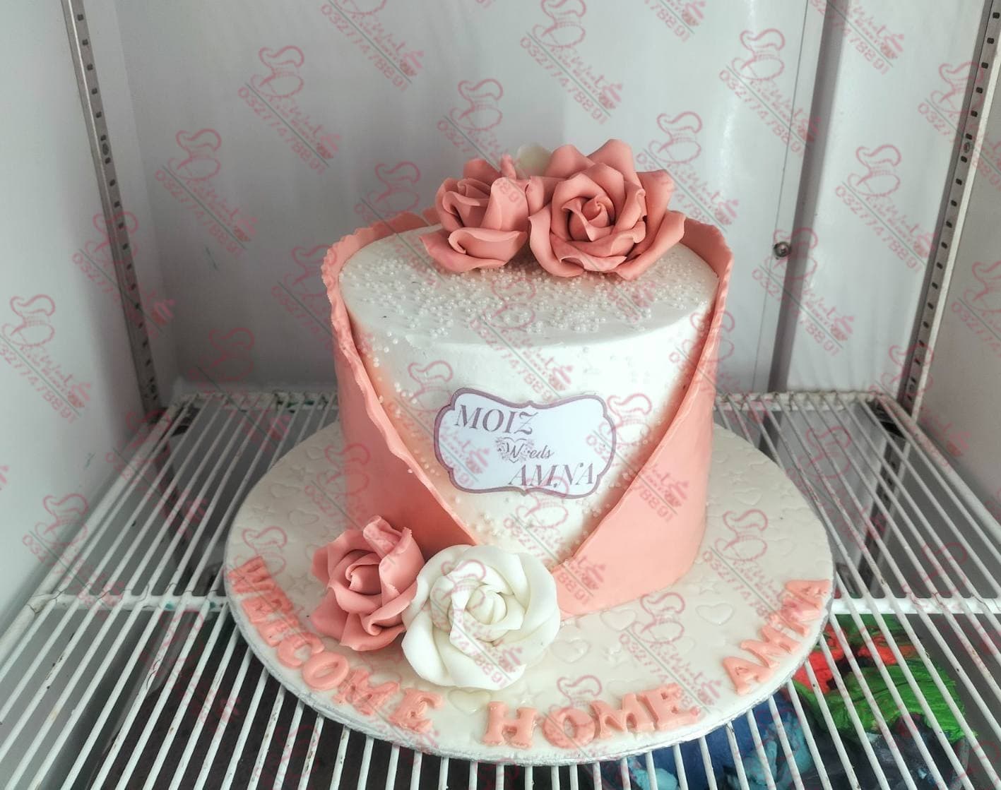 Welcome Home Themed Wedding Cake Islamabad