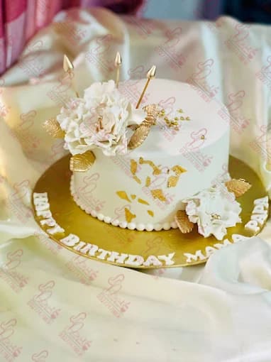 White Gold Walima Cake Rawalpindi