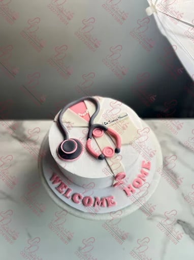 Doctor Uniform Welcome Home Cake Rawalpindi