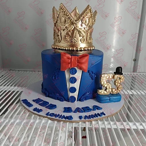 Blue Suit Jacket Cake Rawalpindi