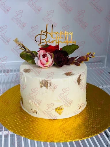 Soft Pink Gold Walima Cake Rawalpindi