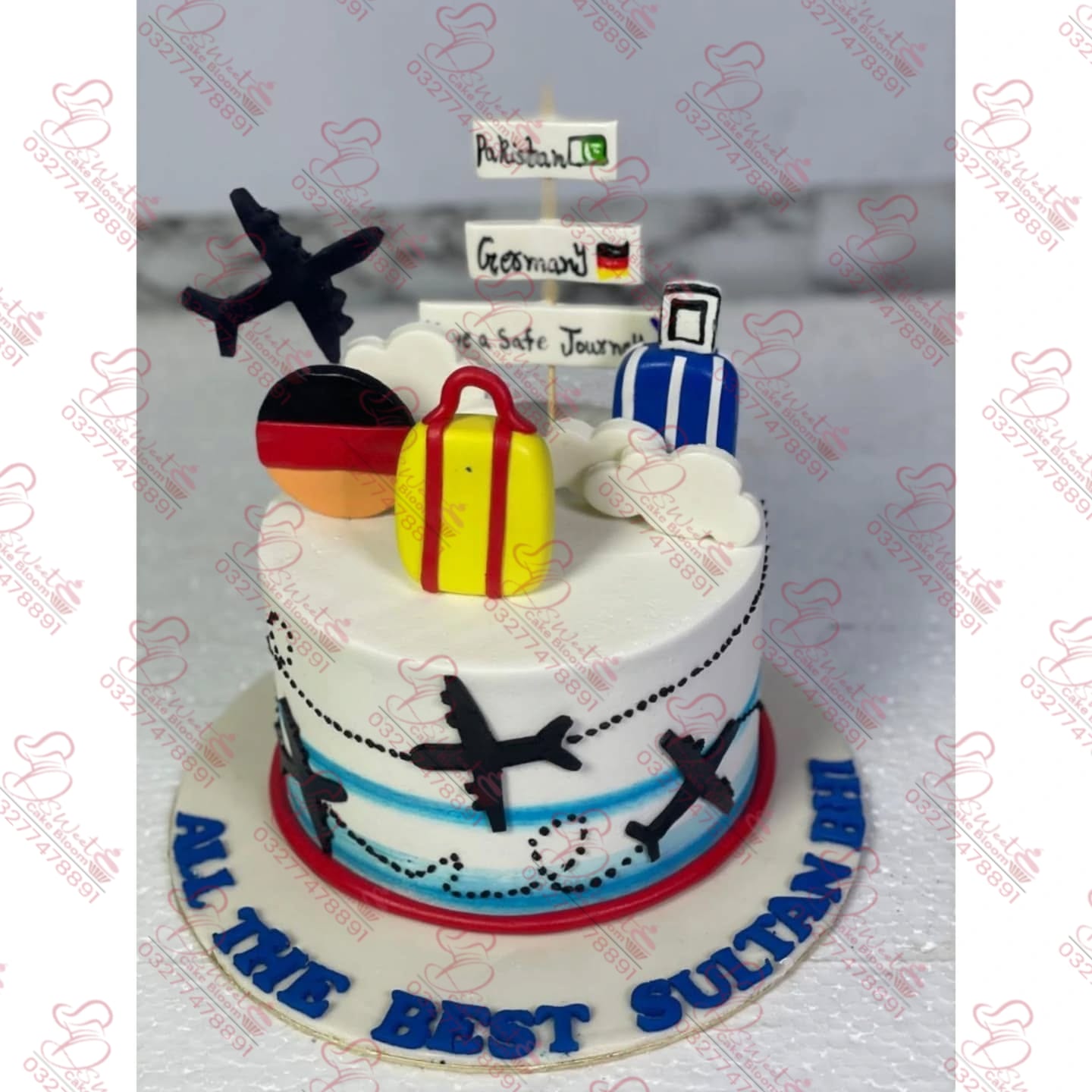 World Tour Travel Cake Rawalpindi