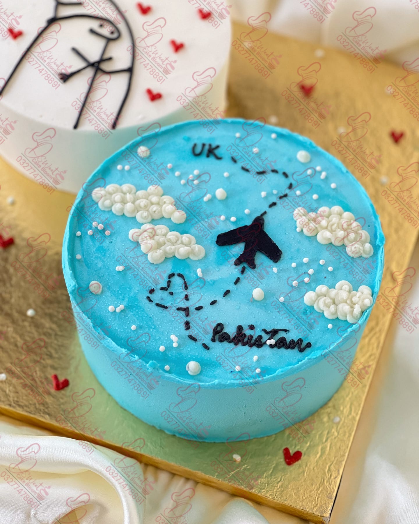 One Pound Travel Themed Cake Rawalpindi