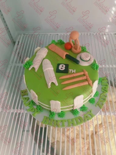 Custom Cricket Theme Cake Rawalpindi