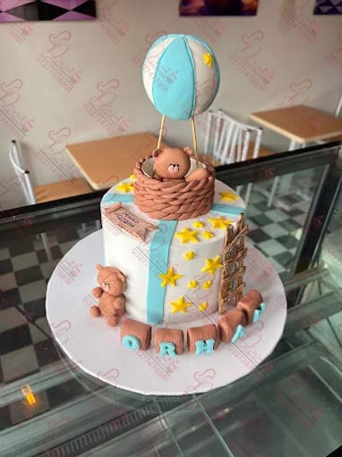 Hot Air Balloon Teddy Bear Cake Islamabad online