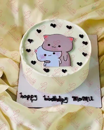 Bubu and Dudu Simple Birthday Cake Rawalpindi