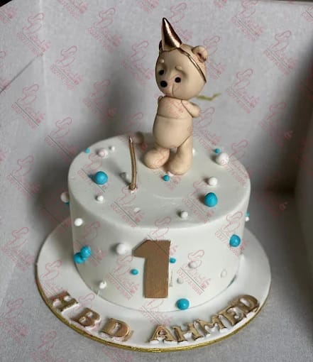 Baby Boy First Teddy Bear Birthday Cake Rawalpindi